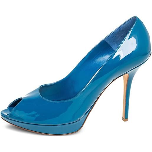 Christian Dior Pre-Owned - pumps miss dior 120mm - donna - pelle/pelle/pelle di vitello - 41 - blu