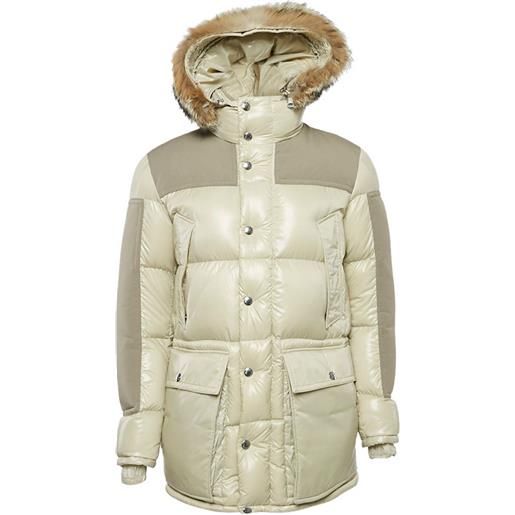 Moncler Vintage - piumino con cappuccio - uomo - poliammide - m - toni neutri