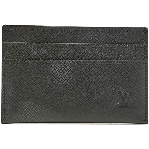 Louis Vuitton Pre-Owned - portacarte in pelle - uomo - pelle/pelle - taglia unica - nero
