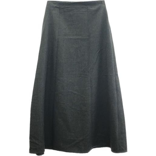 The Row Pre-Owned - gonna lunga anni 2000 - donna - lana vergine - taglia unica - grigio