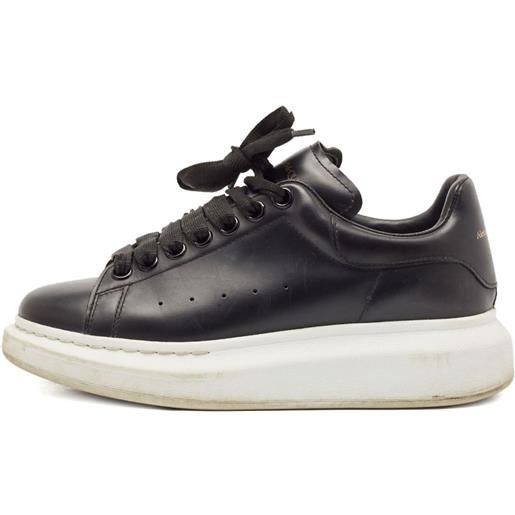 Alexander McQueen Pre-Owned - sneakers oversize in pelle - donna - gomma/pelle/pelle di vitello - 37 - nero