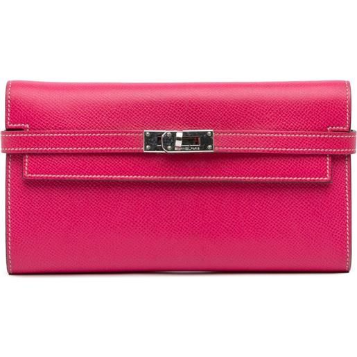 Hermès Pre-Owned - portafoglio kelly in pelle epsom 2011 - donna - pelle di vitello - taglia unica - rosa