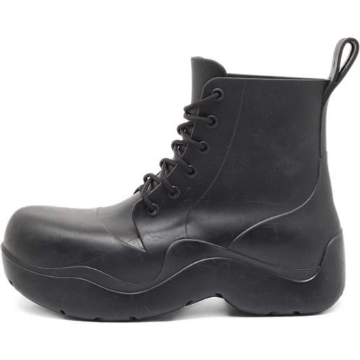 Bottega Veneta Pre-Owned - stivali puddle - uomo - gomma/gomma/gomma - 41 - nero