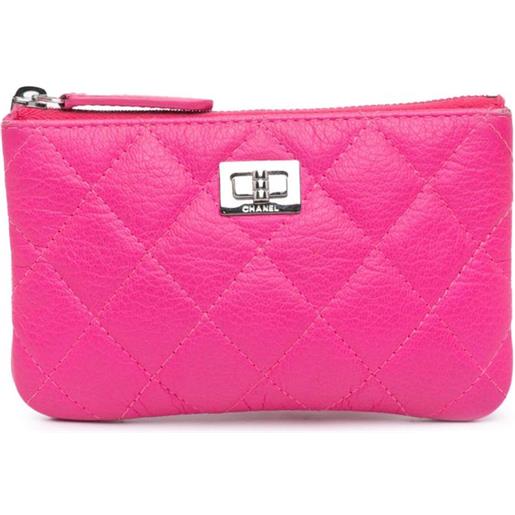 CHANEL Pre-Owned - trousse make up reissue piccola in pelle di capra trapuntata 2019 - donna - pelle di capra - taglia unica - rosa