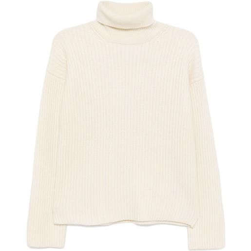 CHANEL Pre-Owned - maglione a collo alto 1990-2000 - donna - cashmere - taglia unica - bianco