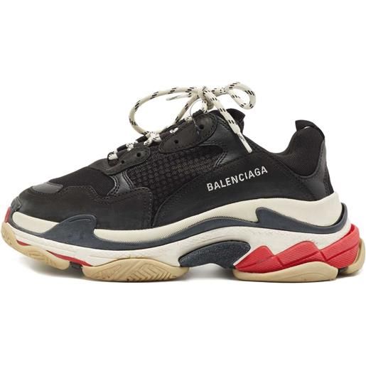 Balenciaga Pre-Owned - sneakers chunky - uomo - rete (mesh)/tessuto/pelle di vitello/gomma - 42 - nero