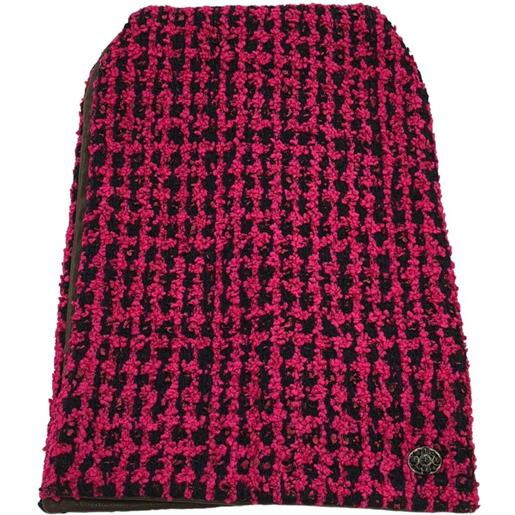 CHANEL Pre-Owned - scialle in tweed 1986-1988 - donna - cotone/lana/poliammide/viscosa/pelle di agnello - taglia unica - rosa