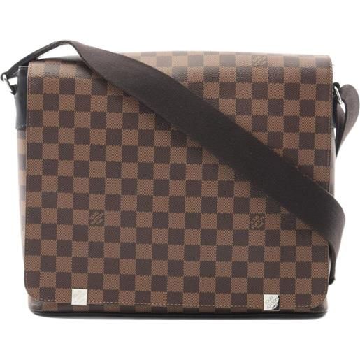 Louis Vuitton Pre-Owned - borsa a spalla district mm 2017 - uomo - pvc - taglia unica - marrone