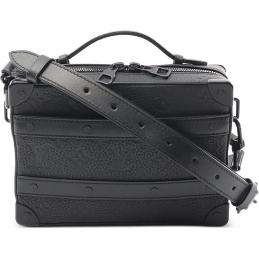 Louis Vuitton Pre-Owned - borsa a spalla handle trunk 2021 - uomo - pelle di vitello - taglia unica - nero