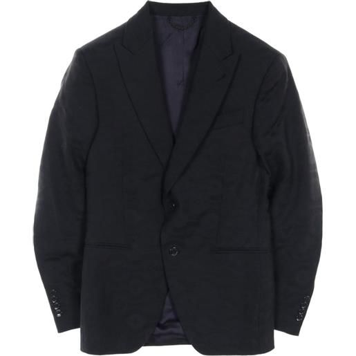 Louis Vuitton Pre-Owned - giacca pont neuf anni 2010 - uomo - lana - 46 - blu