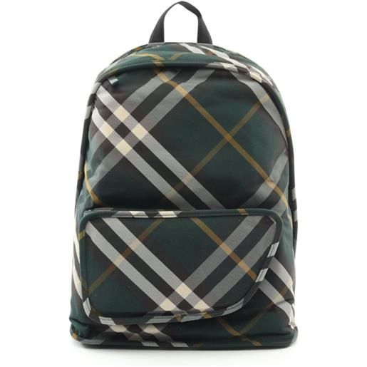 Burberry Pre-Owned - zaino shield anni 2020 - uomo - nylon - taglia unica - verde