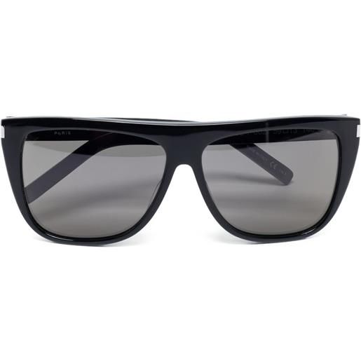 Saint Laurent Pre-Owned - occhiali da sole squadrati - donna - acetato - taglia unica - nero