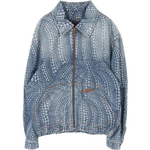 Louis Vuitton Pre-Owned - x yk giacca denim a pois anni 2020 - uomo - cotone - 54 - blu