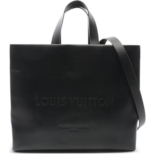 Louis Vuitton Pre-Owned - borsa tote shopper mm 2021 - uomo - pelle di vitello - taglia unica - nero