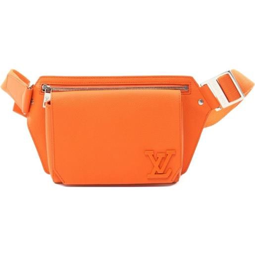 Louis Vuitton Pre-Owned - marsupio aerogram 2021 - uomo - pelle di vitello - taglia unica - arancione