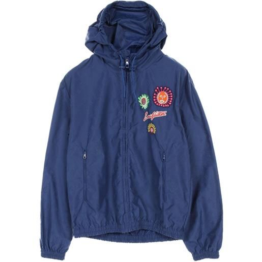 Louis Vuitton Pre-Owned - x yayoi kusama anni giacca con monogramma jacquard 2010 - uomo - nylon - 44 - blu