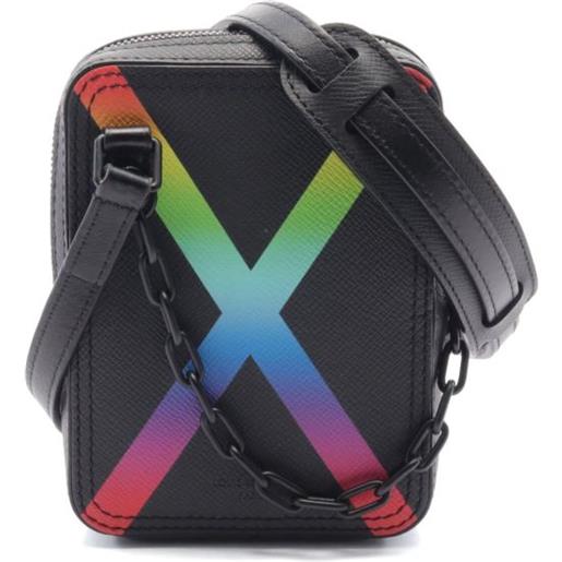 Louis Vuitton Pre-Owned - borsa messenger danube rainbow 2019 - uomo - pelle di vitello - taglia unica - nero