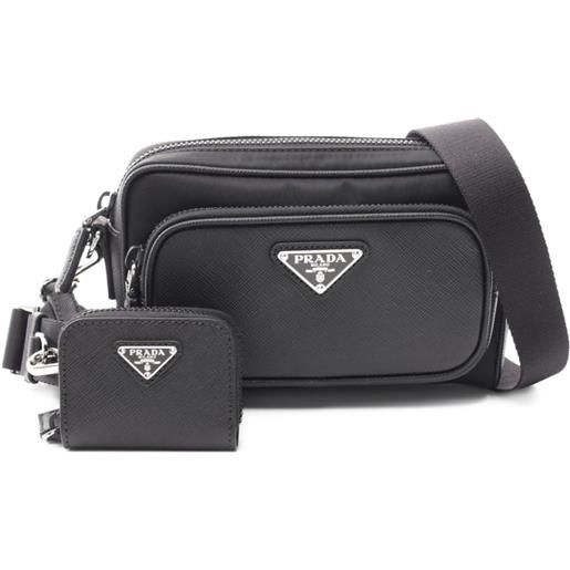 Prada Pre-Owned - borsa a spalla tessuto 2020 - uomo - nylon - taglia unica - nero