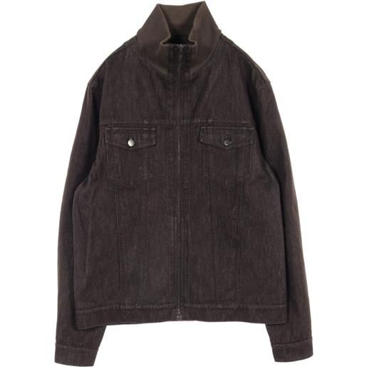 Louis Vuitton Pre-Owned - giacca denim anni 2000 - uomo - cotone - 52 - marrone