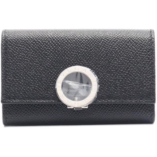 Bvlgari Pre-Owned - portachiavi con logo anni 2020 - uomo - pelle di vitello - taglia unica - nero