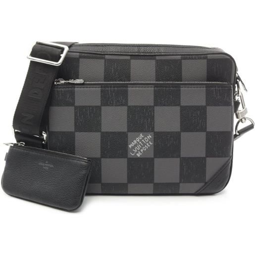 Louis Vuitton Pre-Owned - borsa messenger lv fall trio 2021 - uomo - tela - taglia unica - nero