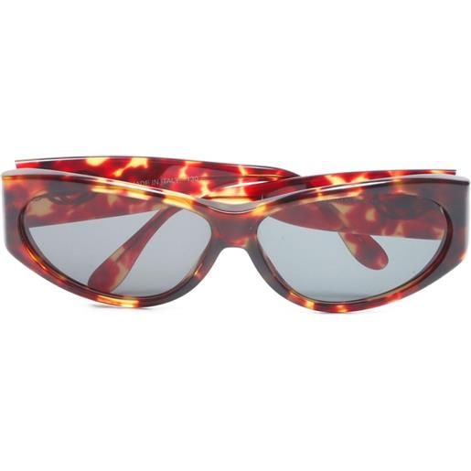 Gucci Pre-Owned - occhiali da sole cat-eye anni '90 - donna - acetato - taglia unica - marrone