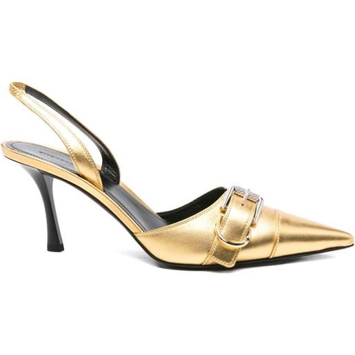 Givenchy Pre-Owned - pumps voyou con cinturino posteriore 75mm - donna - montone/pelle di vitello/pelle di vitello - 41 - oro