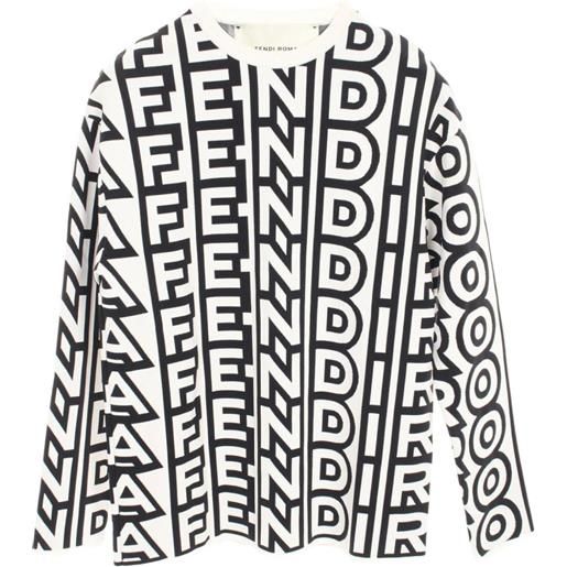 Fendi Pre-Owned - x marc jacobs maglione a fantasia 2000 - uomo - poliestere/elastam/viscosa/poliammide - 40 - bianco