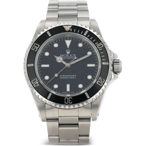 Rolex - orologio submariner 40mm pre-owned 1996 - uomo - acciaio inossidabile/vetro zaffiro - taglia unica - nero