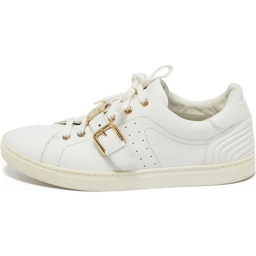 Dolce & Gabbana Pre-Owned - sneakers in pelle - uomo - pelle di vitello/pelle di vitello/pelle di vitello - 43 - bianco