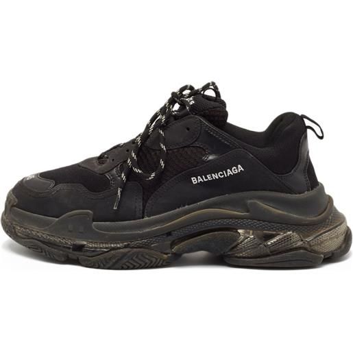 Balenciaga Pre-Owned - sneakers triple s - uomo - poliuretano/rete (mesh)/gomma/tessuto - 45 - nero