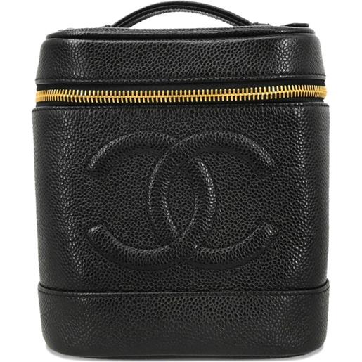 CHANEL Pre-Owned - trousse timeless 2000 - donna - pelle caviar - taglia unica - nero