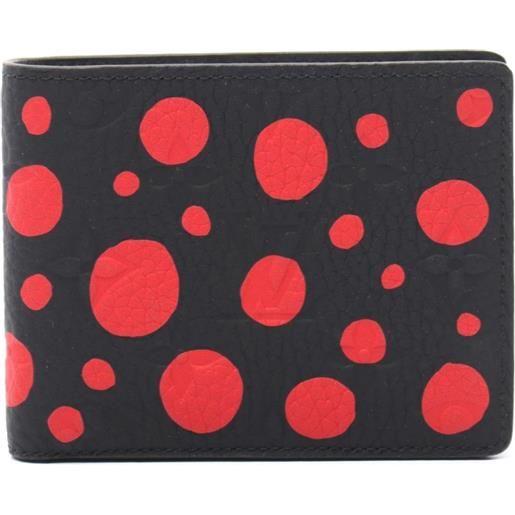 Louis Vuitton Pre-Owned - portafoglio infinity dot x yayoi kusama 2021 - uomo - pelle di vitello - taglia unica - nero