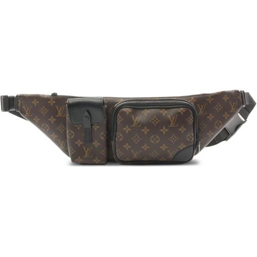 Louis Vuitton Pre-Owned - marsupio christopher con monogramma 2020 - uomo - pvc/pelle - taglia unica - marrone
