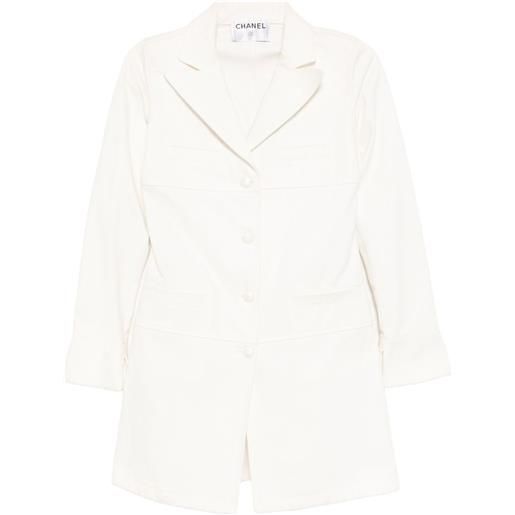 CHANEL Pre-Owned - cappotto 2003 - donna - cotone - 40 - bianco