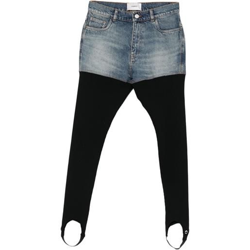 Coperni jeans hybrid a coste - blu