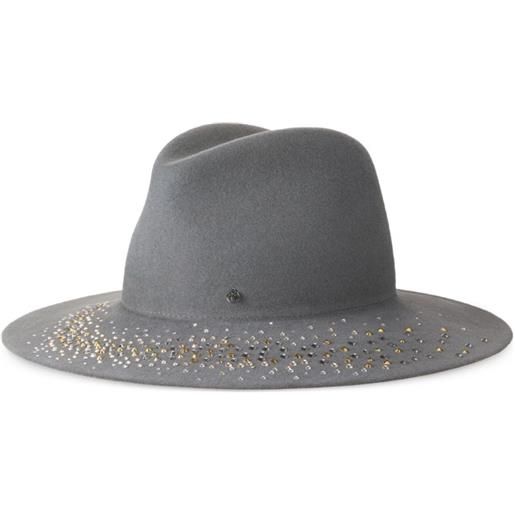 Maison Michel cappello con cristalli - grigio