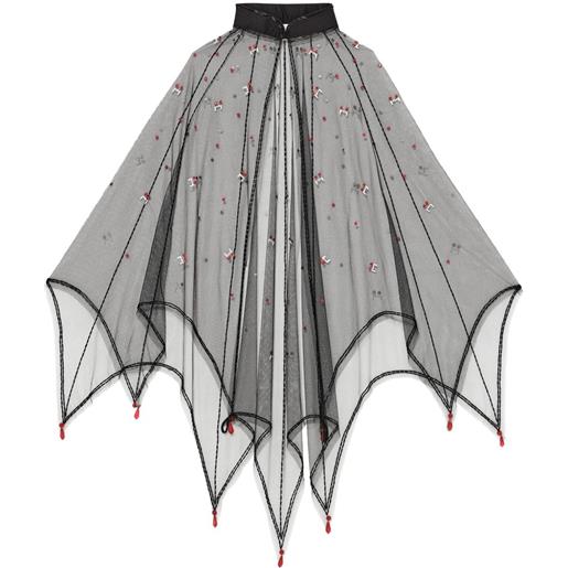 Tutu Du Monde mantella con decorazione di perline - nero
