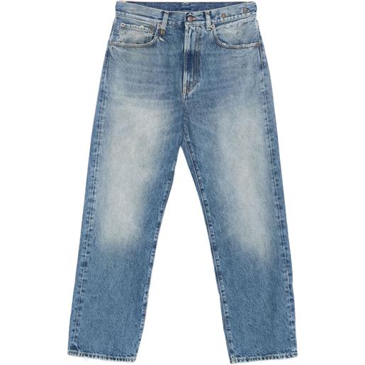 R13 jeans dritti in cotone - blu