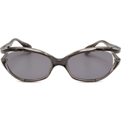 Factory900 occhiali da sole squadrati - grigio