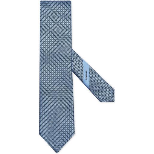 Zegna cravatta cento fili - blu