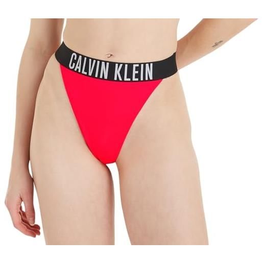 Calvin Klein slip bikini donna thong tanga, rosso (signal red), l