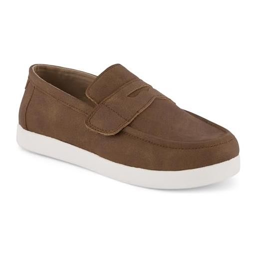 TOMS mocassini oliver da bambino, navy nubuck pu, 3