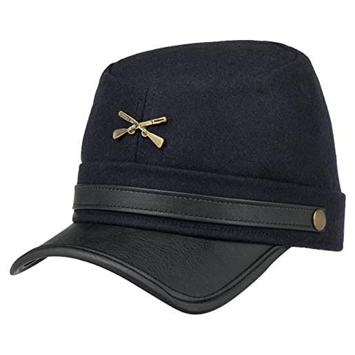 LIPODO unione stati dixie cappellino militare con visiera 50% lana 50% poliacrilico blu scuro s-l