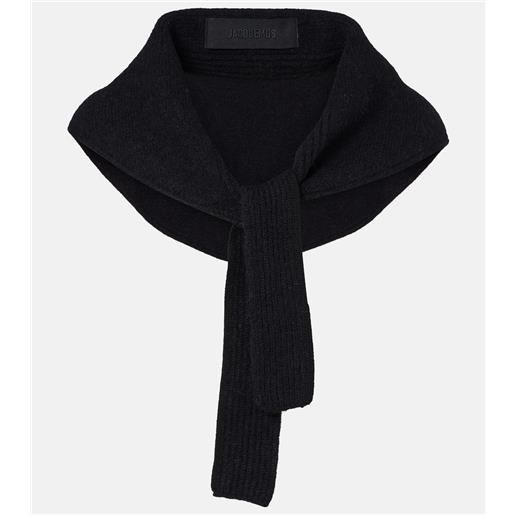 Jacquemus sciarpa gros grain in maglia