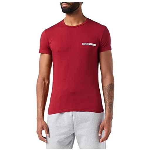 Emporio Armani t-shirt the new icon, t-shirt uomo, rosso (amaranth), l