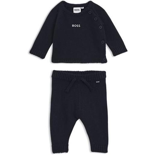 BOSS tuta due pezzi per neonati in confezione regalo, blu scuro