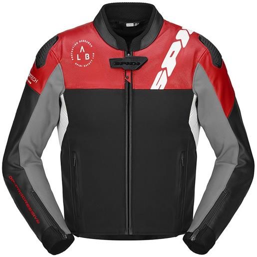 SPIDI giacca dp progressive hybrid perforated nero rosso SPIDI