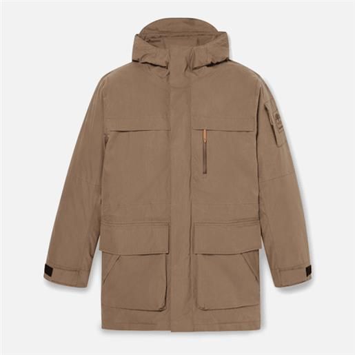 Timberland - parka piumino wilmington da uomo in marrone, uomo, marrone, taglia: l