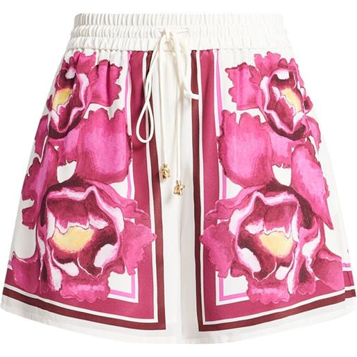 Aje shorts a fiori - rosa